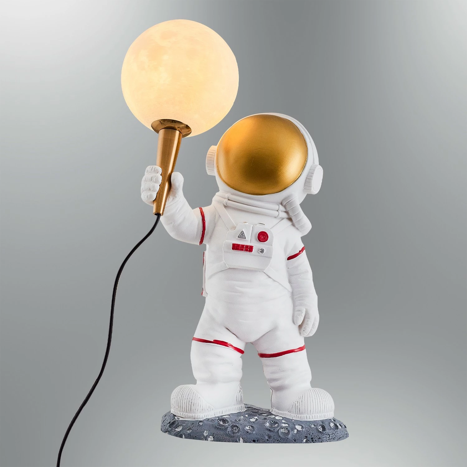Llambë tavoline Opviq, astronaut, e bardhë, L1132