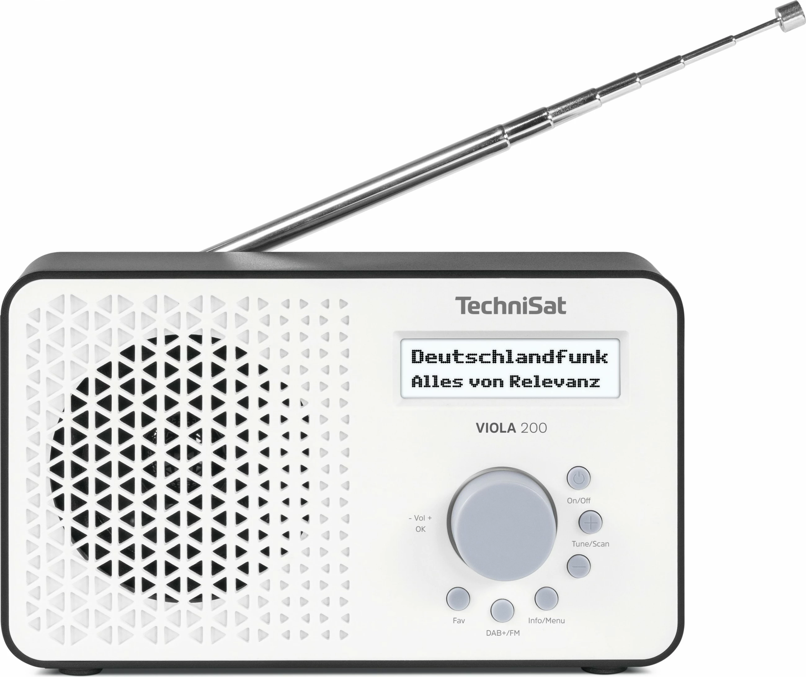 Radio TechniSat VIOLA 200, DAB+/FM, bardhë/zezë