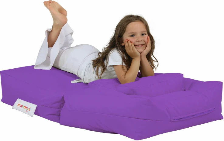 Set karrige dhe pouffe për fëmijë, ngjyrë vjollcë, për kopsht