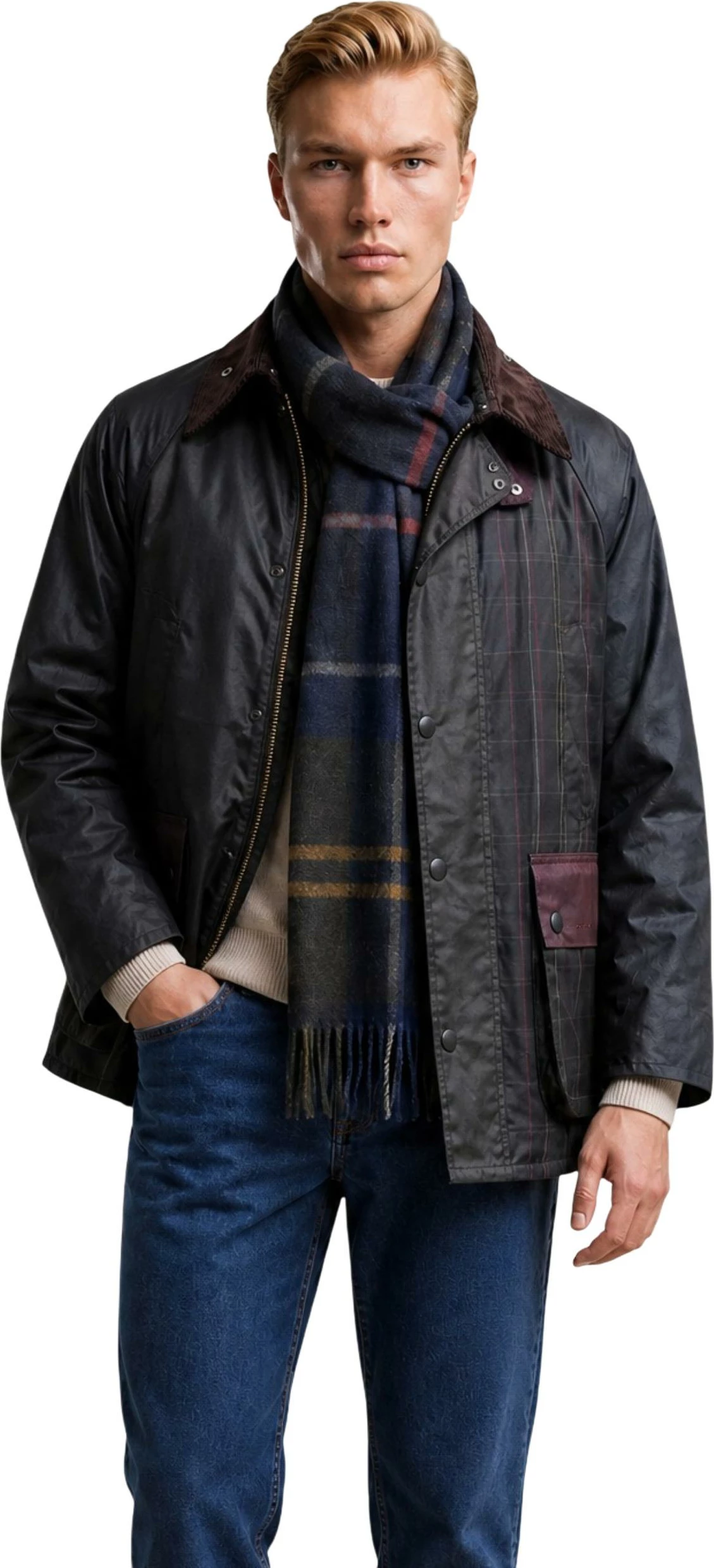 Jakne për meshkuj Barbour Patchwork OS BDL Wax 262MMWX2500, kafe [Madhësia: 36]