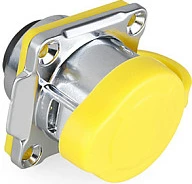 Lidhës industrial GoodConnections S1, kuplung RJ45 M24, IP65/IP67, i verdhë