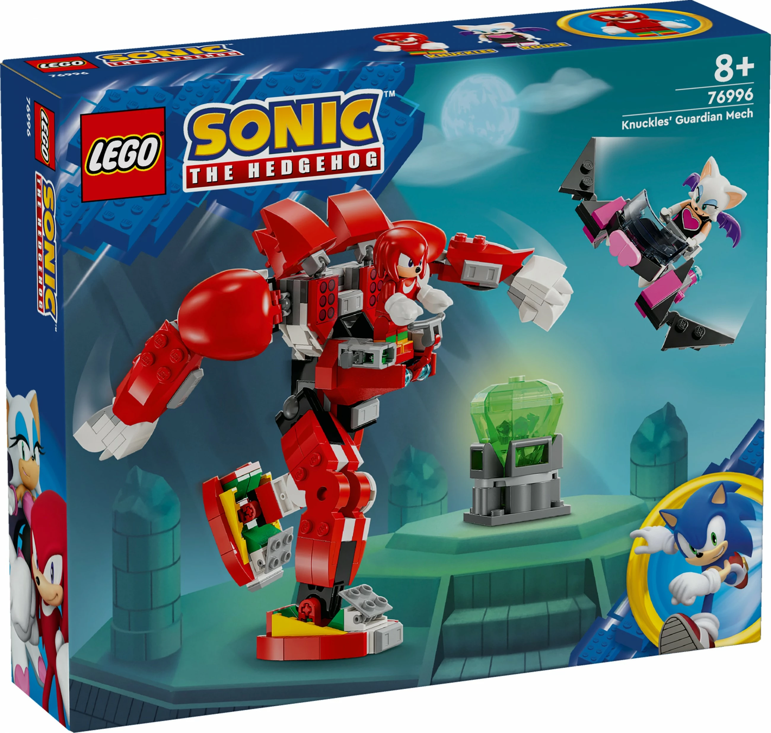 Set ndërtimi LEGO Sonic the Hedgehog 76996 Knuckles Guardian Mech, 276 pjesë, multikolor