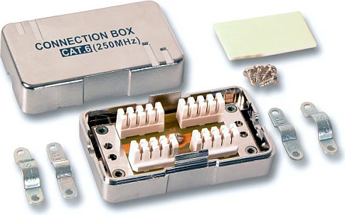 Kuti lidhëse rrjeti EFB Elektronik Cat6 250MHz, LSA, e argjendtë