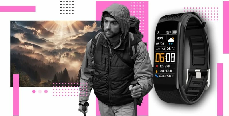 Smartwatch Giewont unisex, rozë