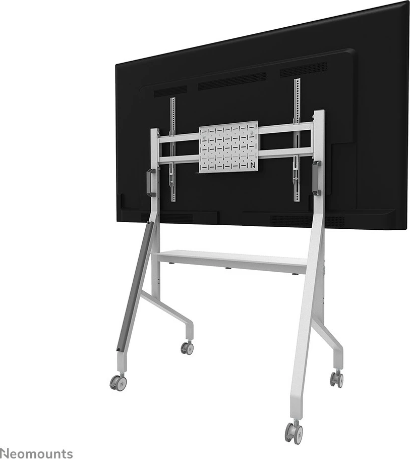 Karrocë multimediale Neomounts FL50-525WH1, për TV 55-86", çelik, e bardhë, rregullim lartësie