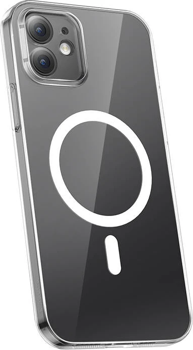 Mbështjellës Baseus Magnetic Crystal Clear për iPhone 12, transparent, me xham të temperuar dhe set pastrimi