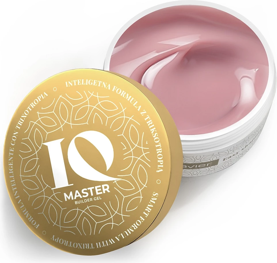 Xhel ndërtues për thonj Clavier IQ Master për femra Beige 50g