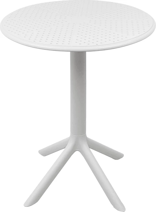 Tavolinë Merkon pp, ngjyrë e bardhë, D60x75cm