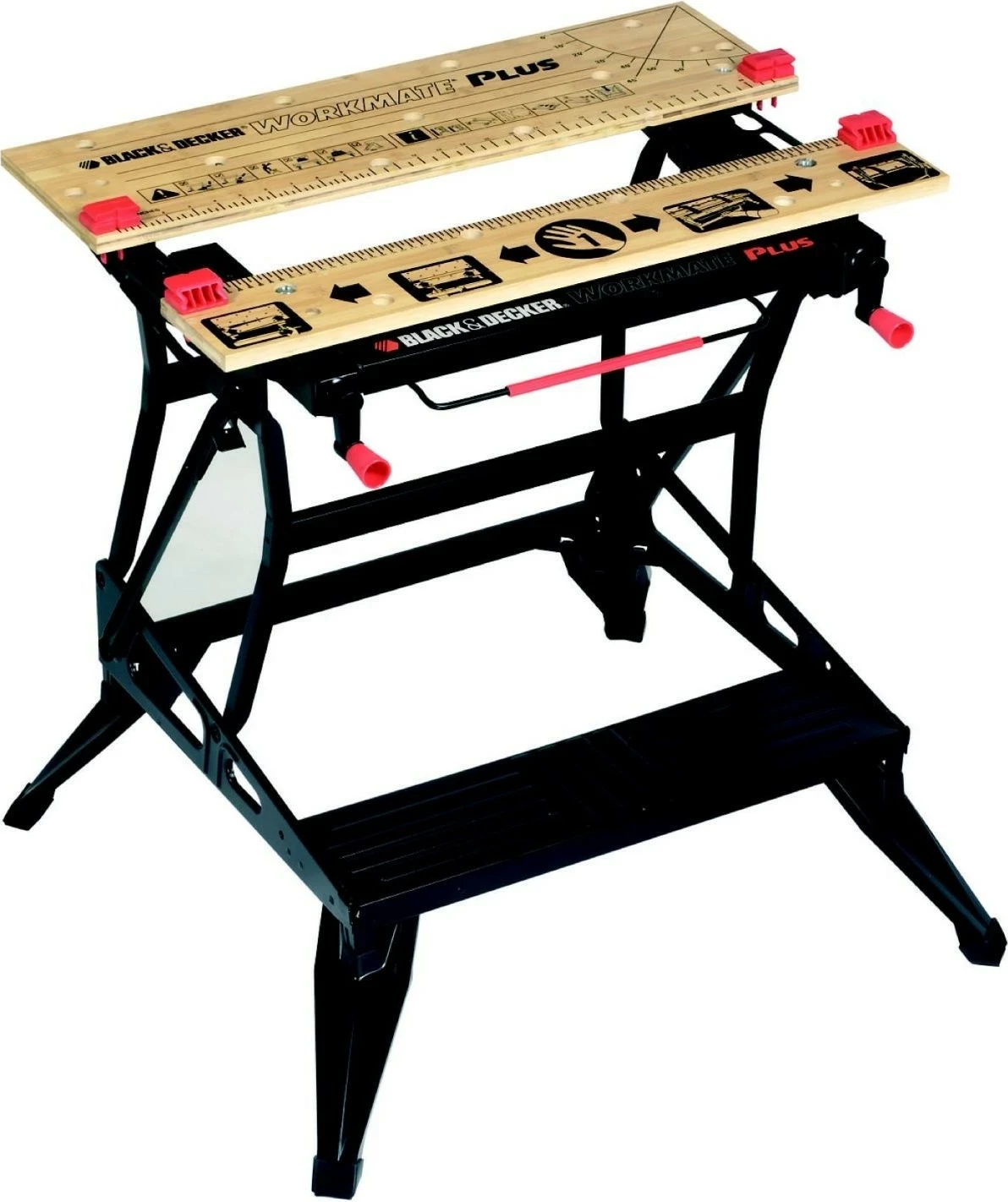 Tavolinë pune palosëse Black&Decker Workmate WM825, max 250 kg, shtrëngues 0-205 mm, e zezë