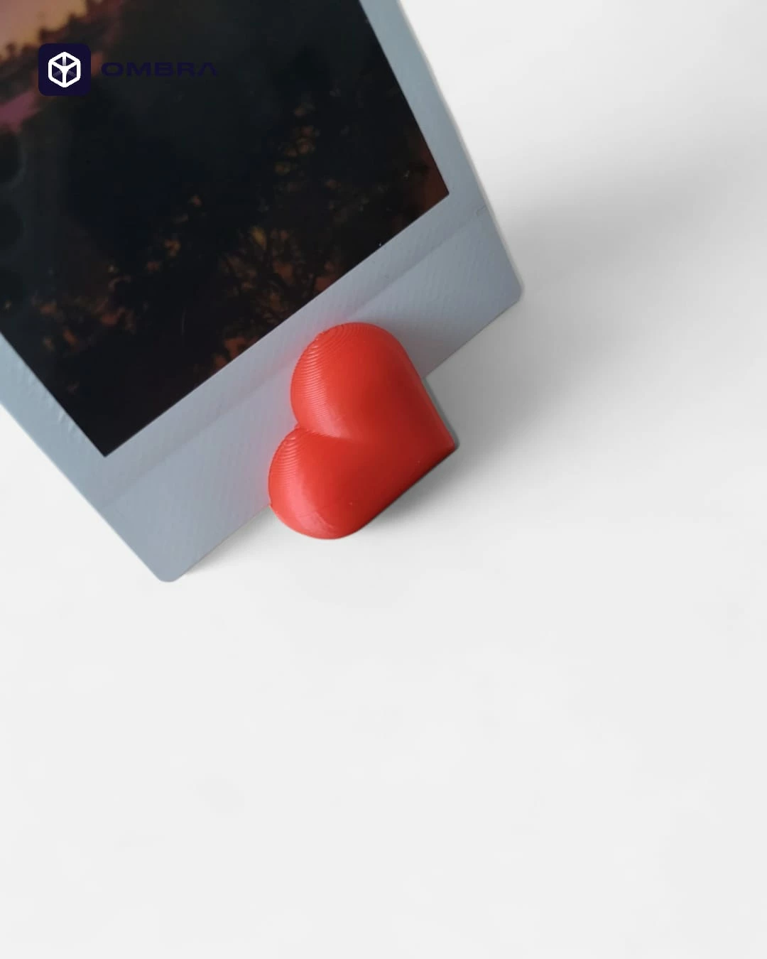 Mbajtëse Fotosh “Heart” – Set 2 Copë e kuqe