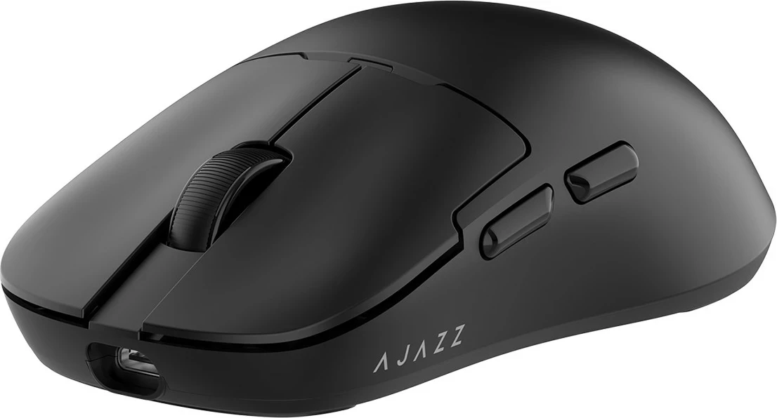 Maus pa kabllo Ajazz AJ159P, sensor PixArt PAW3311, 12000 DPI, stacion karikimi, i zi