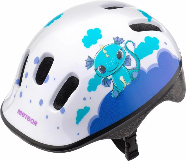 Helmetë për fëmijë Meteor, bardh e kaltër