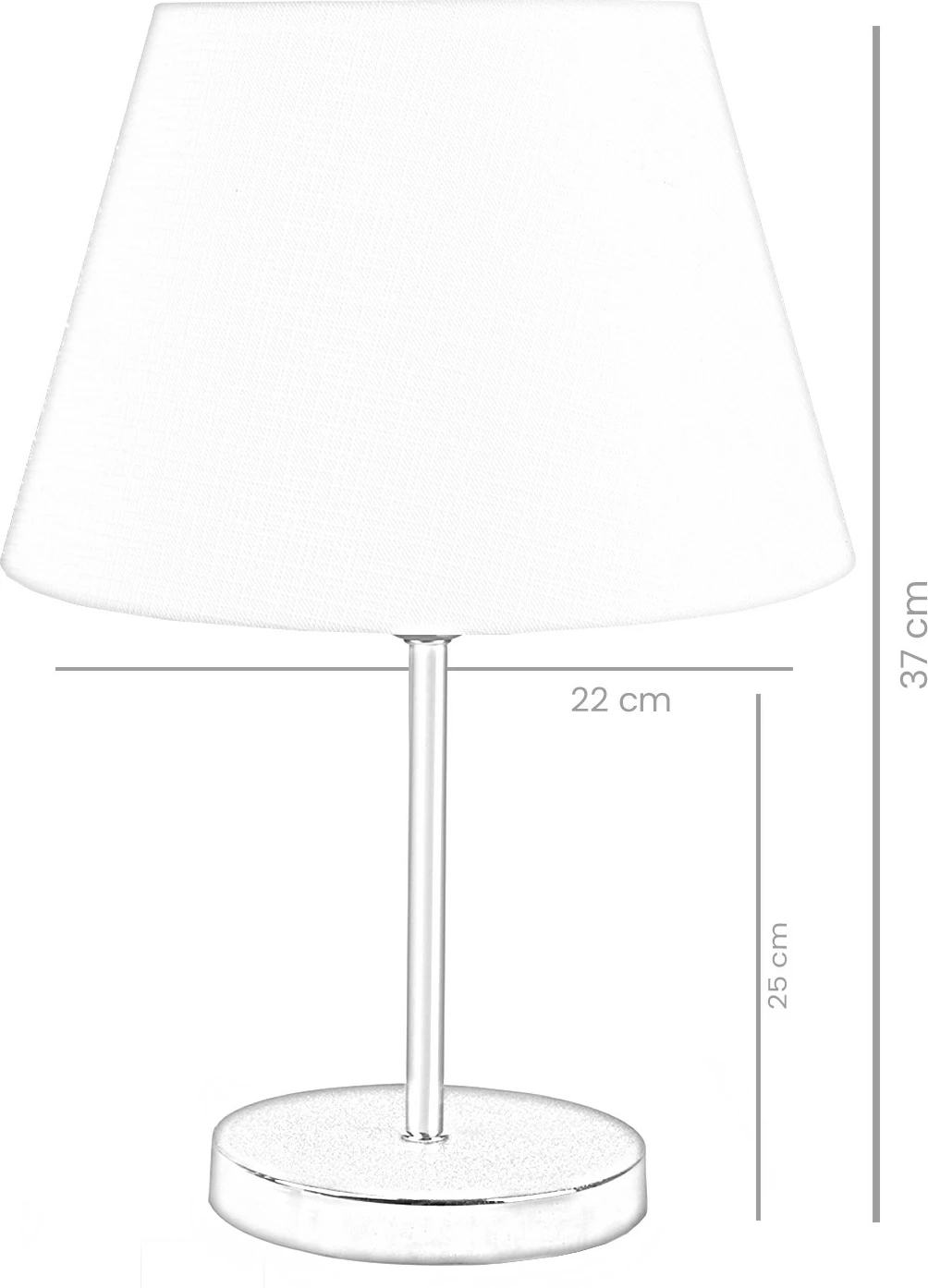 Set llamba tavoline (2 copë), Opviq, AYD - 2336, ngjyrë krem