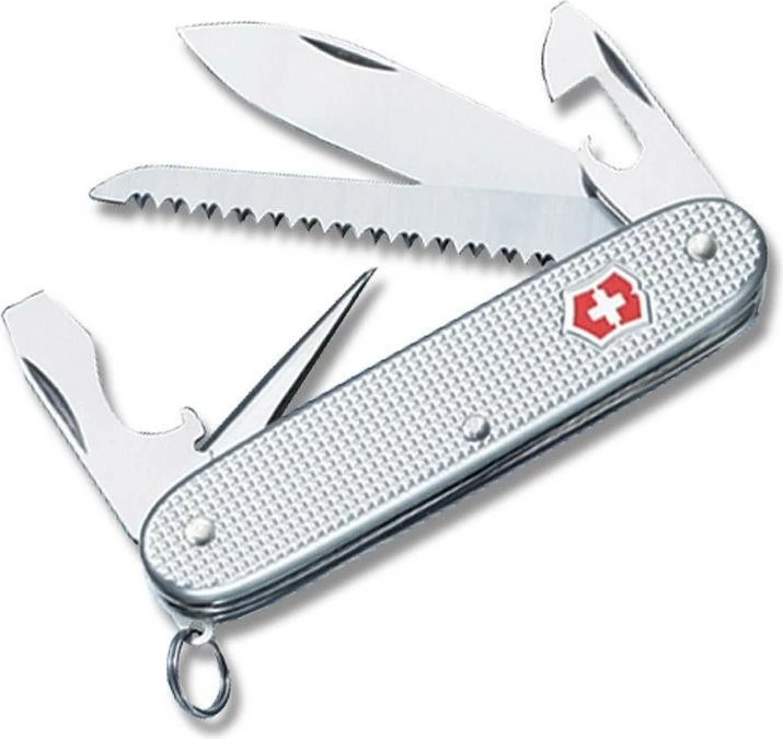 Thikë xhepi Victorinox FARMER, e brinjezuar ALOX, silver