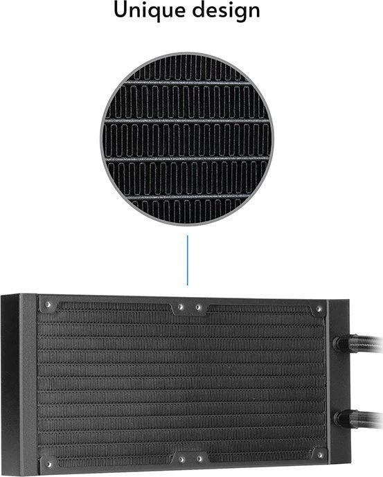 Ftohës uji AIO Chieftec Iceberg 240 ARGB CLC-240-RGB, radiator 240 mm, 2x120 mm, e zezë