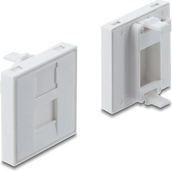 Kornizë mbuluese DeLOCK Easy 45 për modul Keystone 1 port, 45 x 45 mm, e bardhë