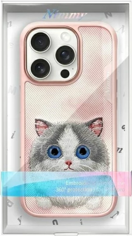 Kutia për iPhone Nimmy Big Eyed Pet 2.0 Cat, rozë