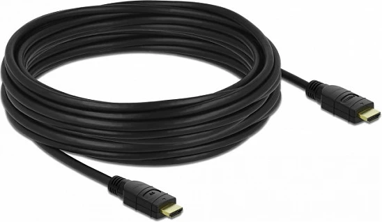 Kabllo HDMI DeLOCK 85284, 10 m, 4K 60Hz, 18 Gbit/s, ARC, e zezë