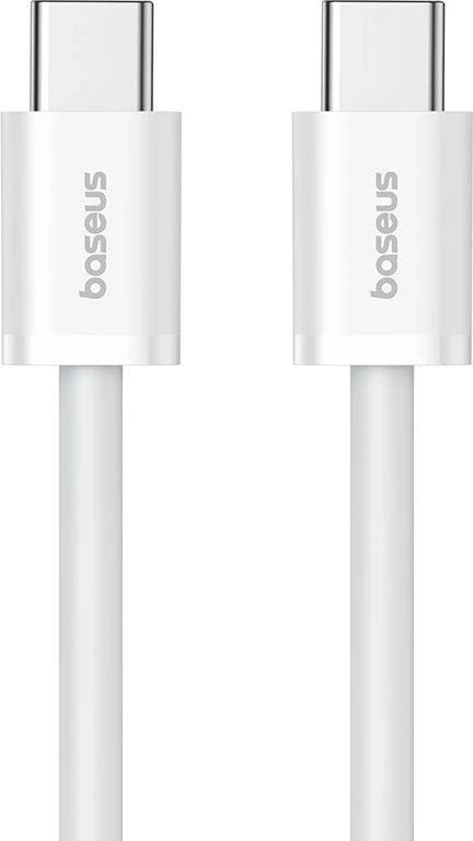 Kabllo USB C në USB C Baseus Superior, 1 m, 30 W, Bardhë