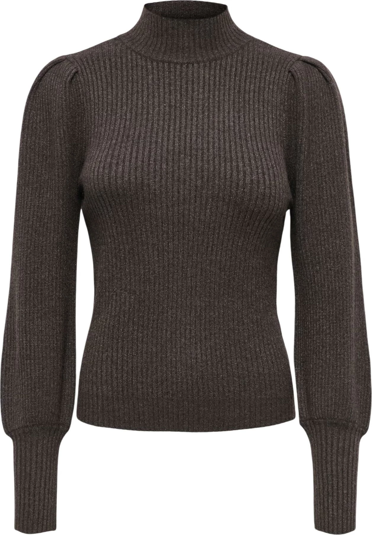 Xhemper për femra Only ONLKATIA LIFE L/S HIGHNE PULL KNT NOOS 15232494, kafe [Madhësia: XL]