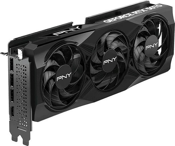 Kartelë grafike PNY GeForce RTX 5070, 12GB, GDDR7, 3x ventilatorë, e zezë