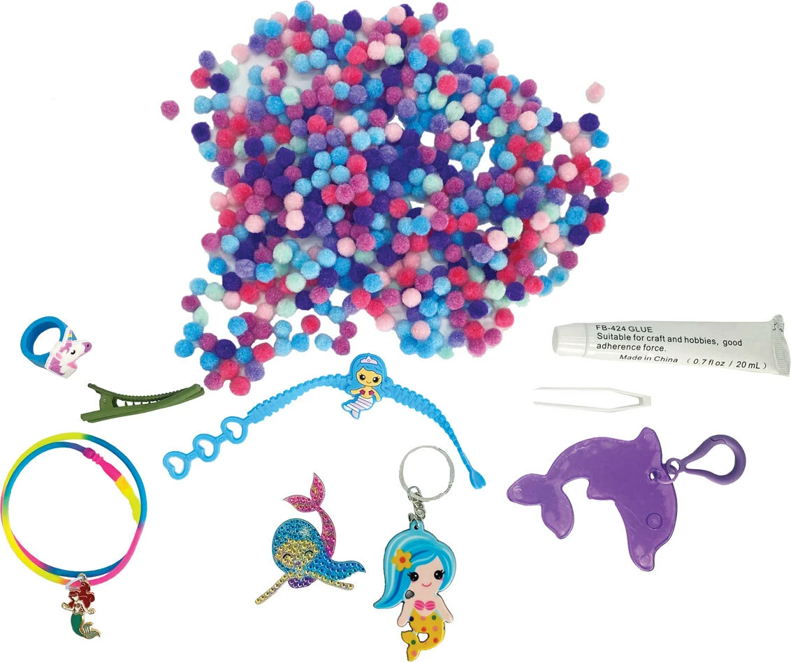 Pom Pops Toy Surprise and Pom Pom Craft Set