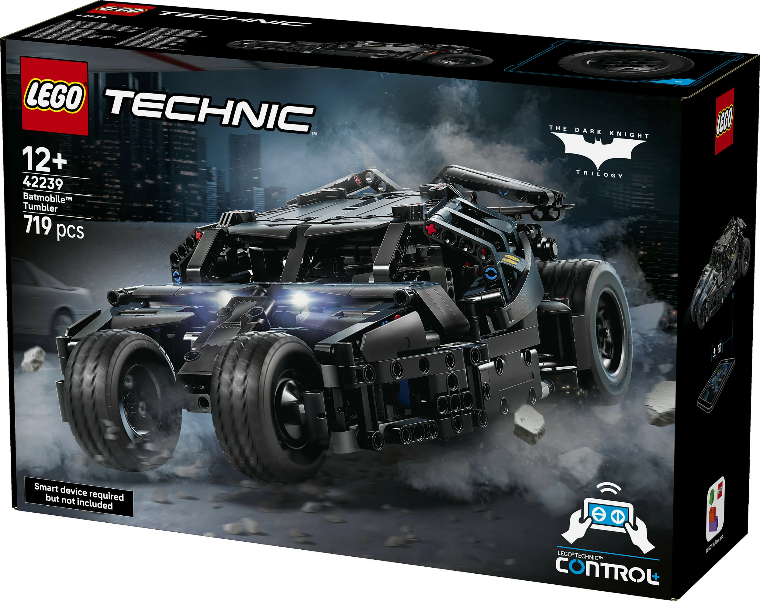 Set ndërtimi LEGO Technic 42239 Batmobile Tumbler, 719 pjesë, Control+, multicolor