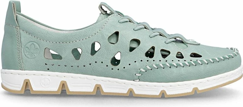 Këpucë të ulëta femra Rieker 49956-52, të gjelbra