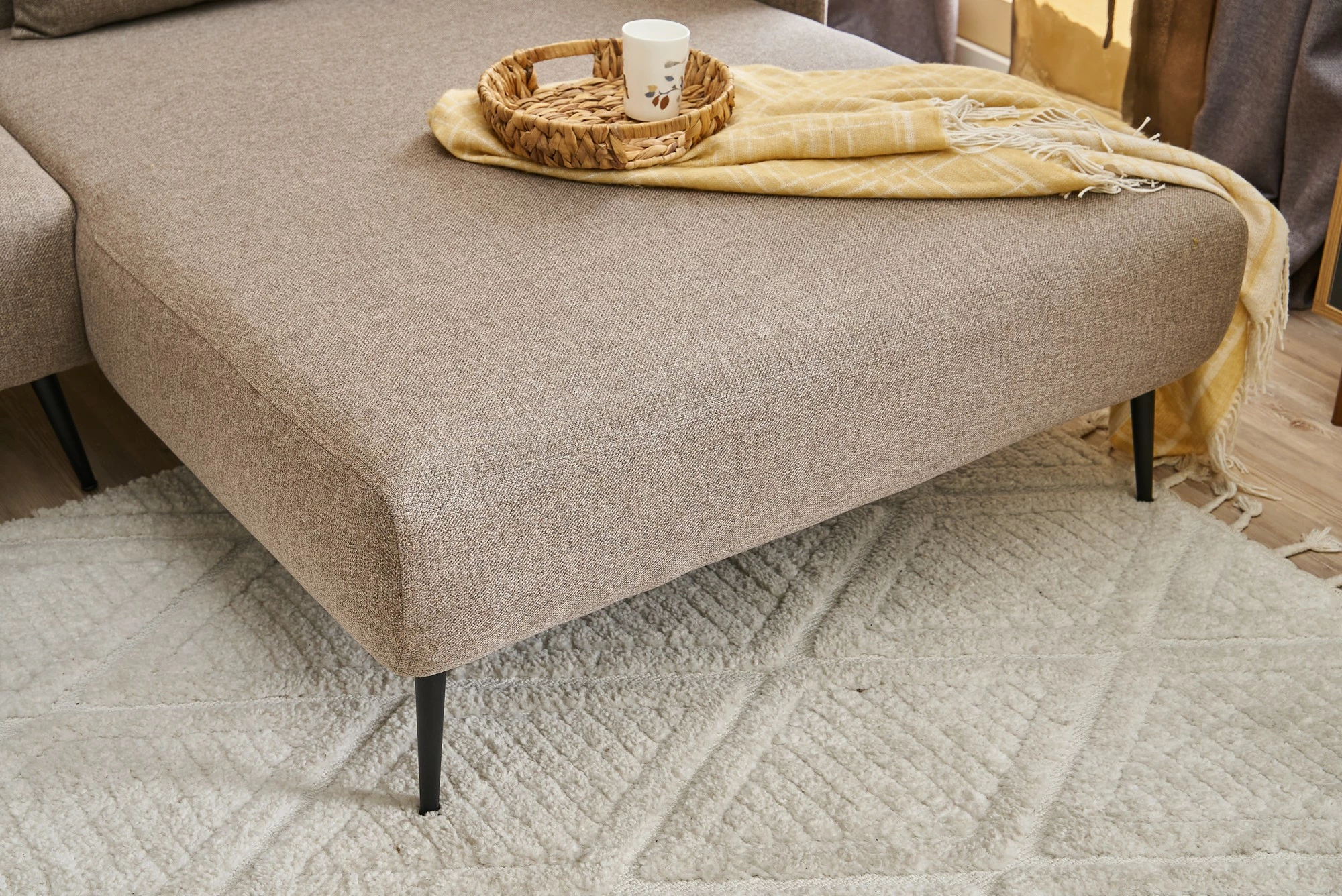 Këndsofa Atelier del Sofa, Revos, krah i djathtë, ngjyrë kafe