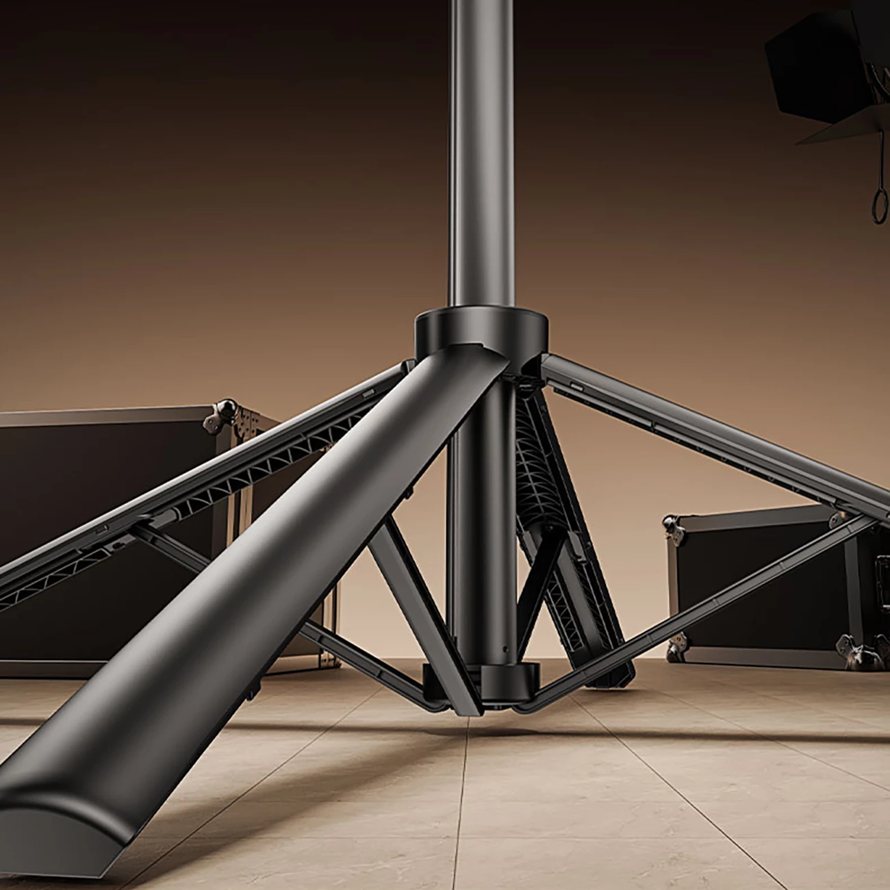 Selfie stick/tripod Wozinsky WH181D-Y1S, 1.75m, me dy llampa LED, mbajtëse telefoni, e zezë