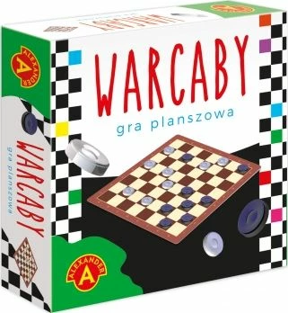 Lojë tavoline damë Alexander Warcaby, set udhëtimi i vogël, tabelë + 24 figura