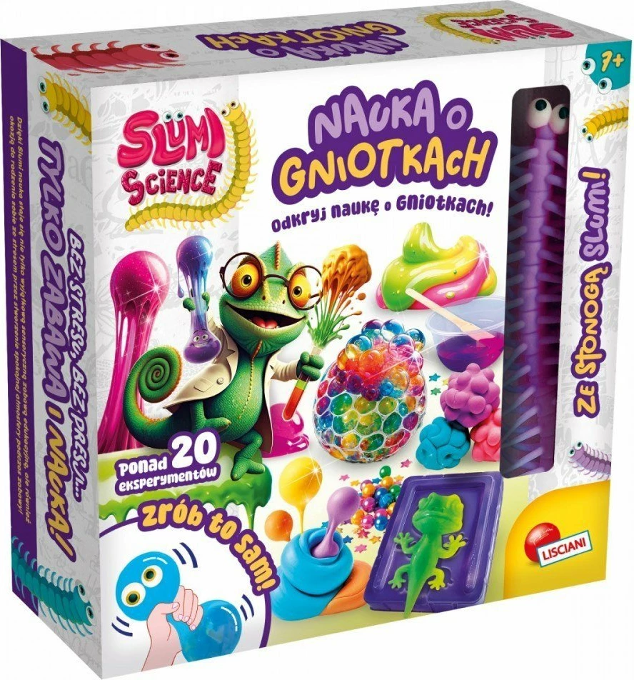 Set shkencor slime Lisciani Slumi Science 304-PL110339, për argjilë elastike DIY, 7+, multikolor, set