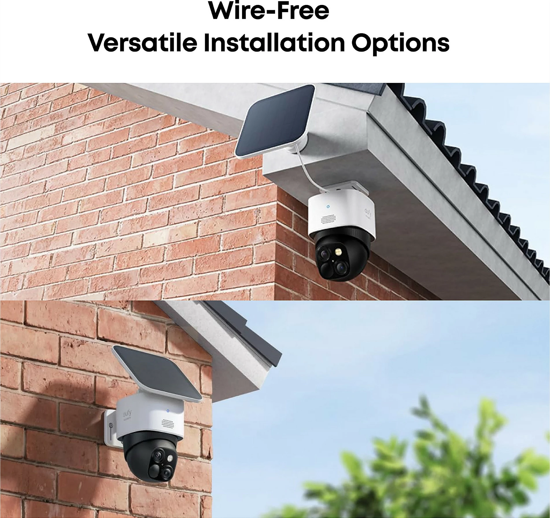 Kamerë sigurie IP EUFY SoloCam S340, 3K, Wi‑Fi, Solar, 360°, 8x zoom, e bardhë