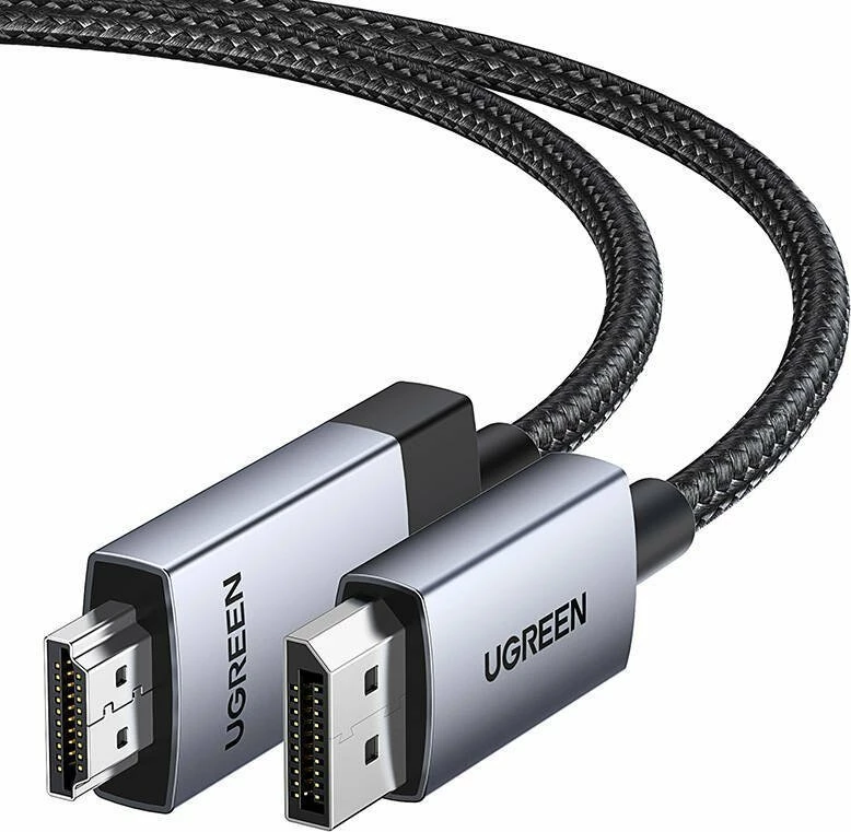 Kabllo DisplayPort në HDMI Ugreen DP119 1m 4K@60Hz njëkahëshe, gri