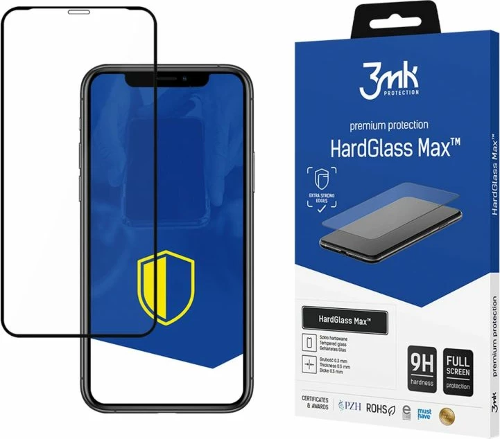 Mbrojtës ekrani tempered glass 3mk Hardglass Max për iPhone X