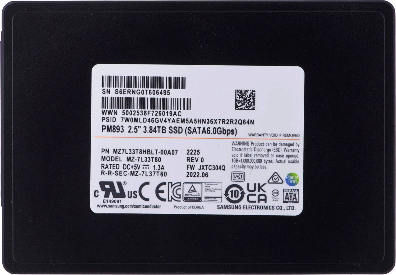 Disk SSD Samsung  PM893 3.84TB SATA 2.5
