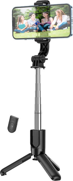 Stativ selfie/Tripod HOCO K17, 60 cm, me telekomandë, i zi