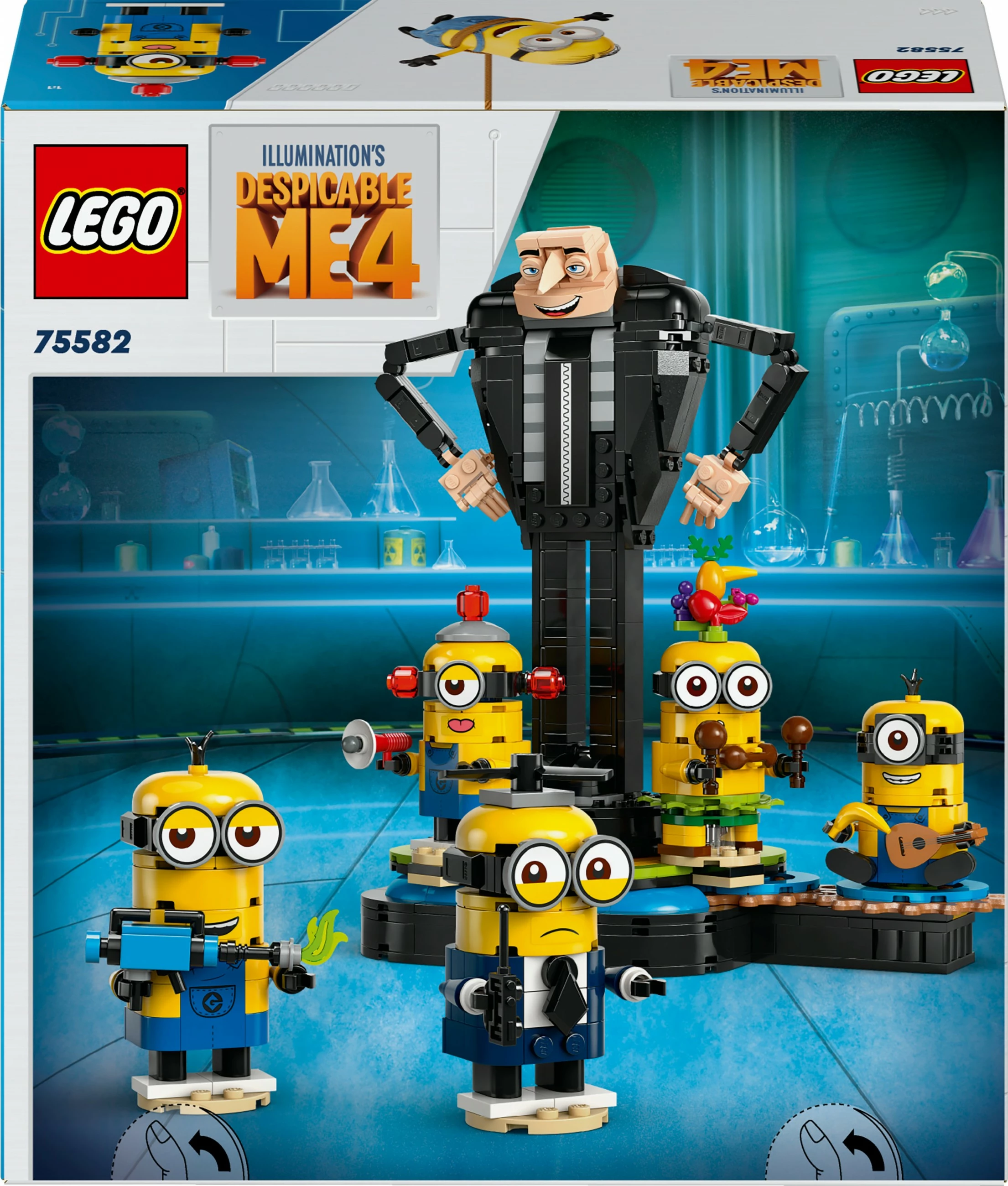 Set ndërtimi LEGO Alien Conquest Brick-Built Gru dhe Minions, 839 pjesë, 948 g