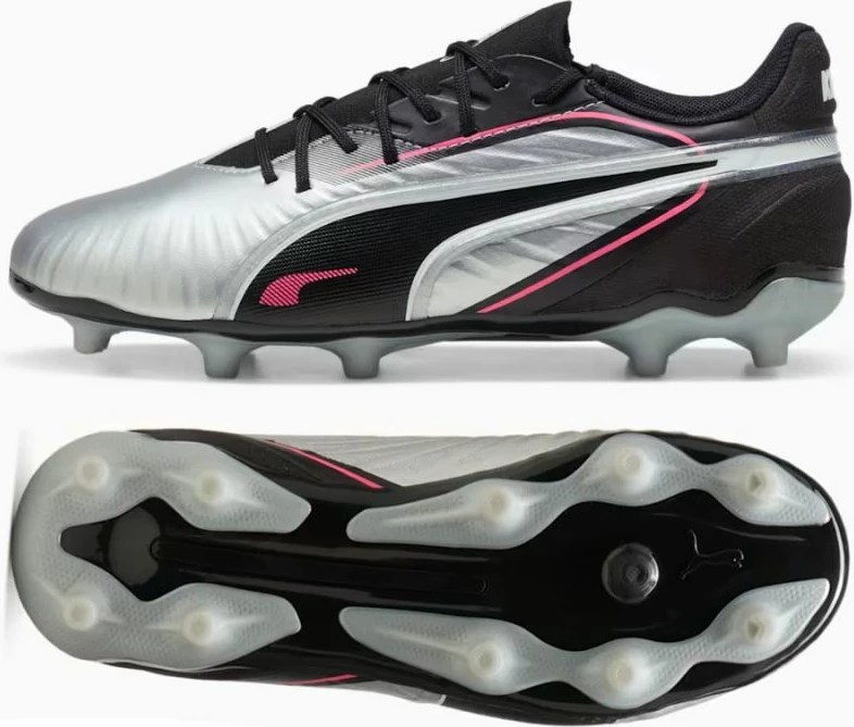 Atlete futbolli për fëmijë Puma, të hirtë