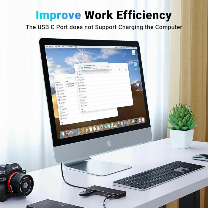 Hub USB-C UGREEN 35583 10Gbps 2x USB-C 3.2 Gen 2 + 2x USB-A 3.2, i zi