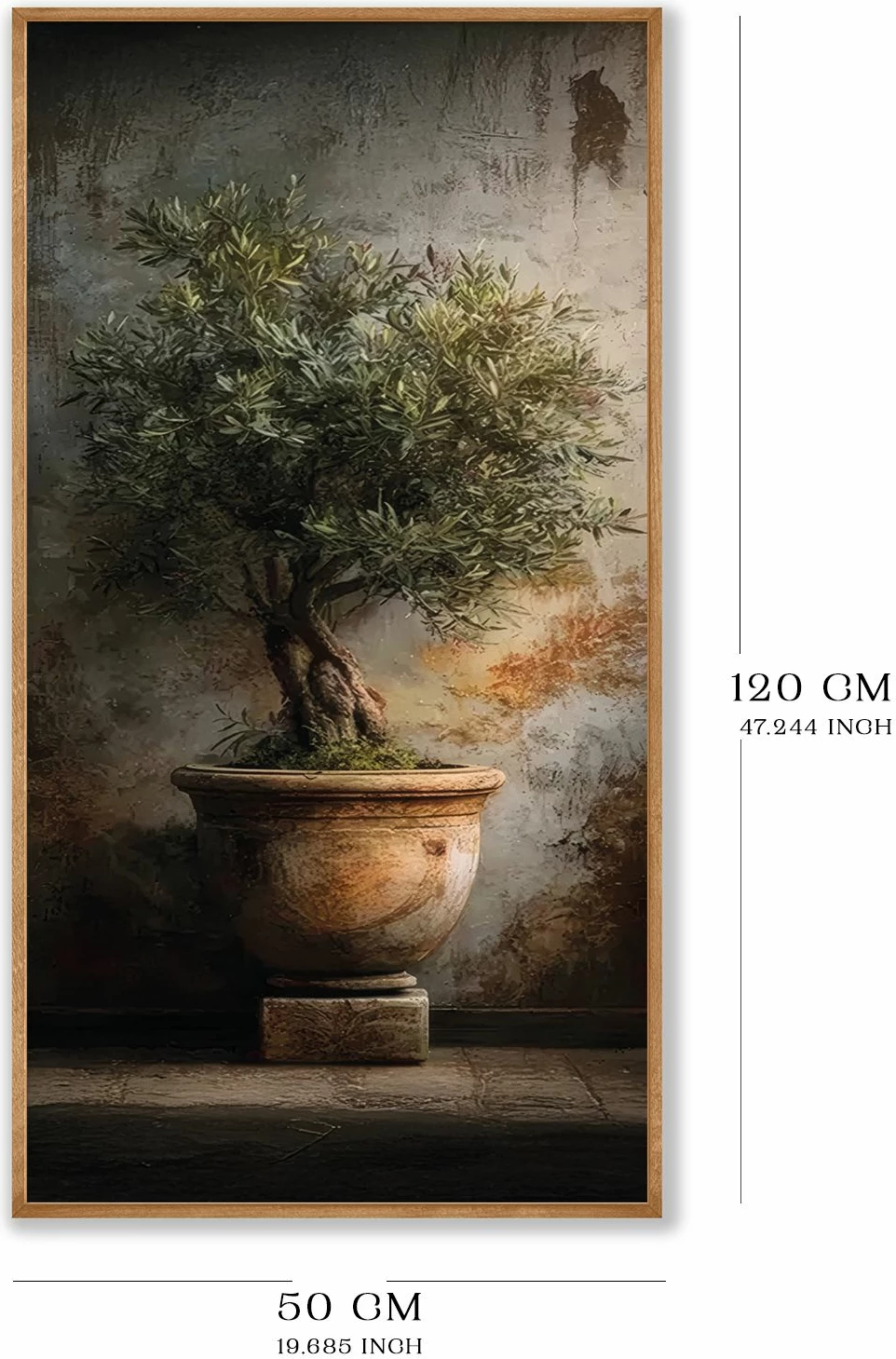 Pikturë dekorative me kornizë MDF, Wallity, Artsmdfyty74-12050, shumëngjyrëshe, 120x50cm