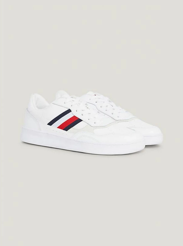 Këpucë Tommy Hilfiger për meshkuj, të bardha