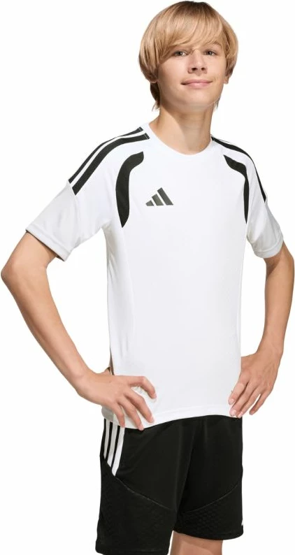 Fanellë trajnimi për fëmijë adidas Tiro 26 Competition KA7603, bardhë/zezë