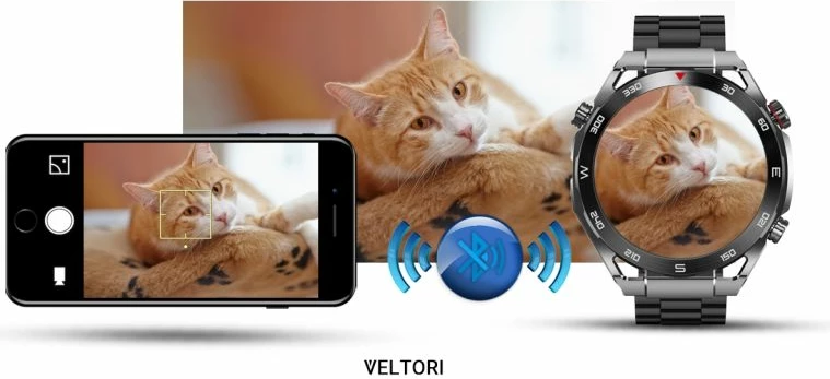 Smartwatch VELTORI unisex, e zezë