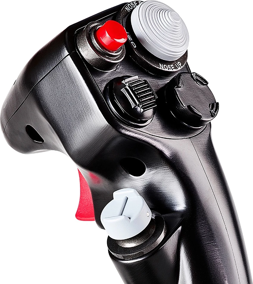 Dorezë joystick HOTAS Thrustmaster F-16C Viper Add-On Grip, 19 butona, metal, e zezë