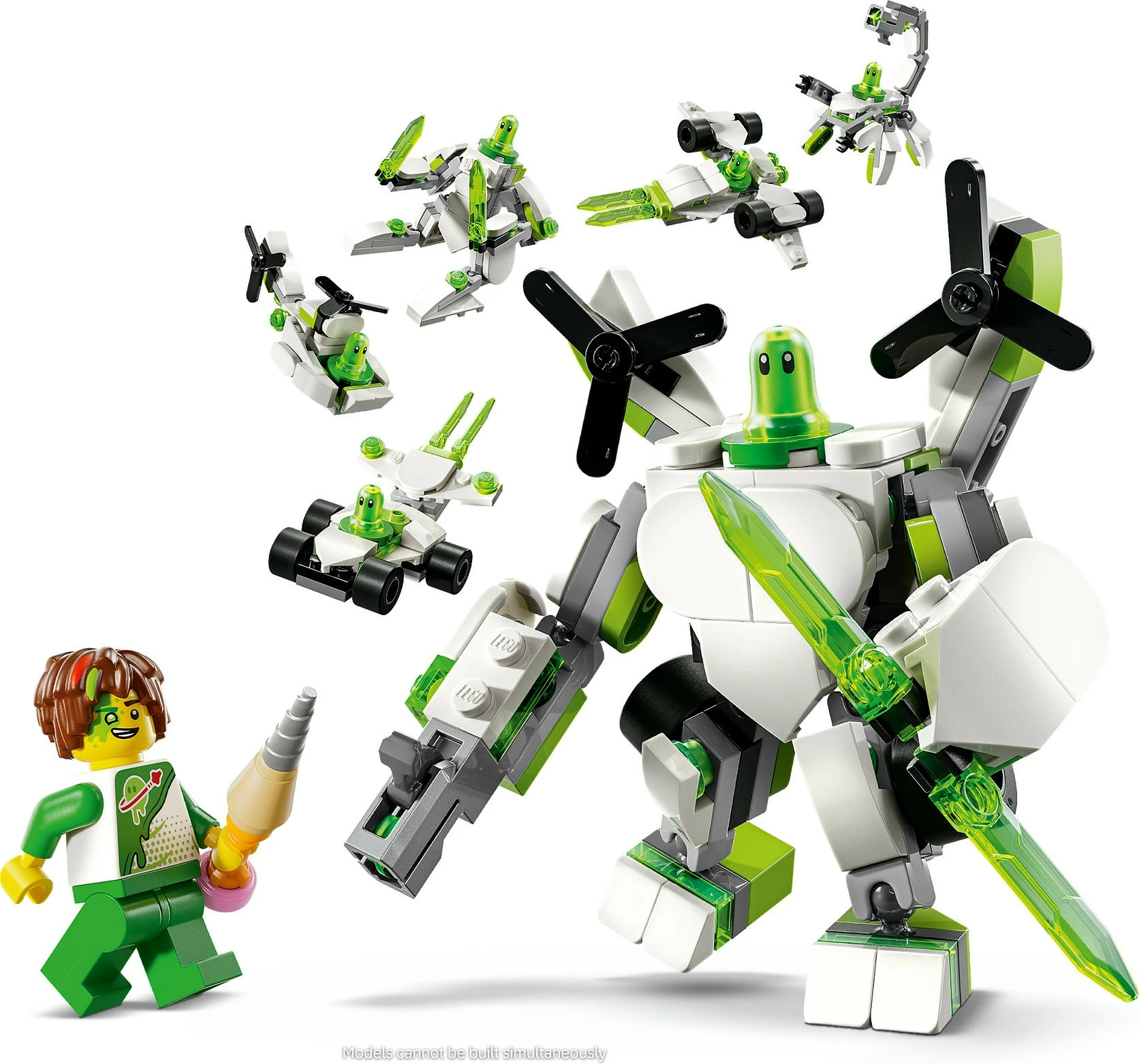 Set LEGO DREAMZzz 71487 Z-Blob Robot dhe Automjete, 121 pjesë