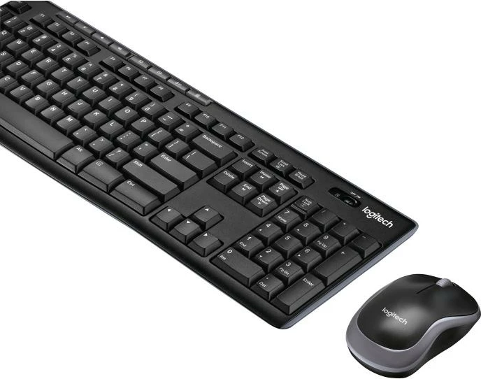 Set tastierë + maus Logitech Wireless Combo MK270, US layout, USB 2.0, multimedia keys, model 920-004509 (920004509), e zezë