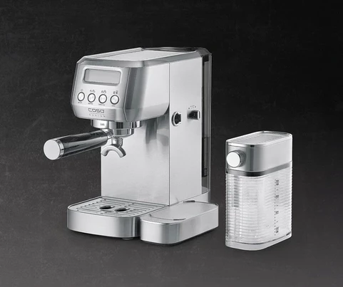 Aparat espresso CASO EspressoGourmet Latte 1821 1350W 20 bar 1.3L/700ml, ngjyrë argjendtë