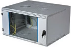 Kabinet rrjeti muror EFB Elektronik 19" 15U, thellësi 600 mm, derë xhami, gri