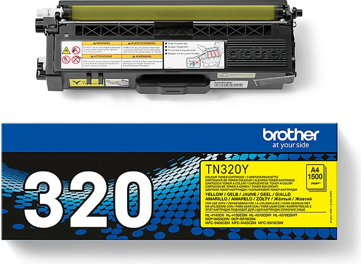 Toner Brother TN-320Y, 1500 faqe, Yellow